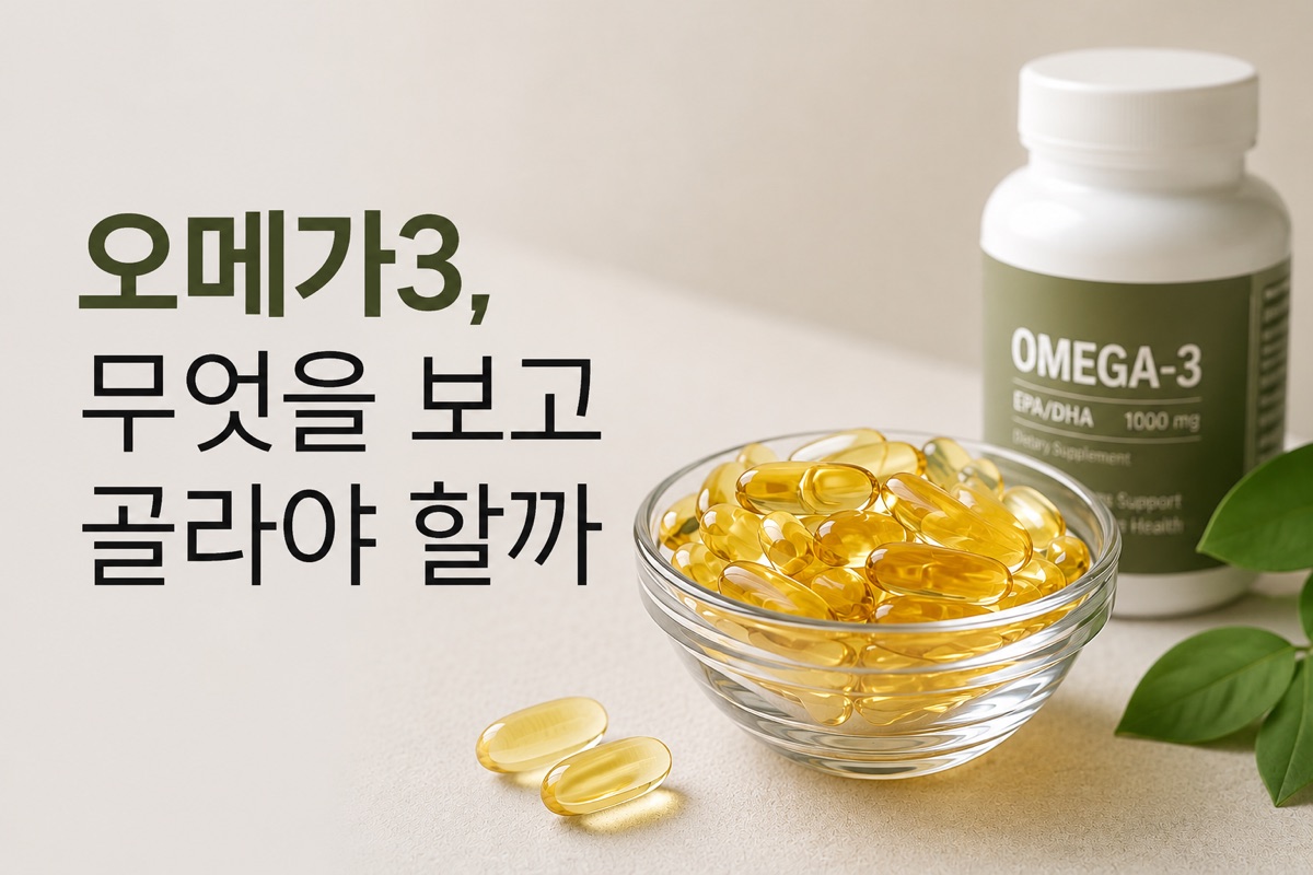오메가3, 무엇을 보고 골라야 할까